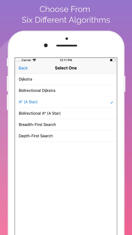 #5. Path Finding Visualization (iOS) Podle: Josh Sauder