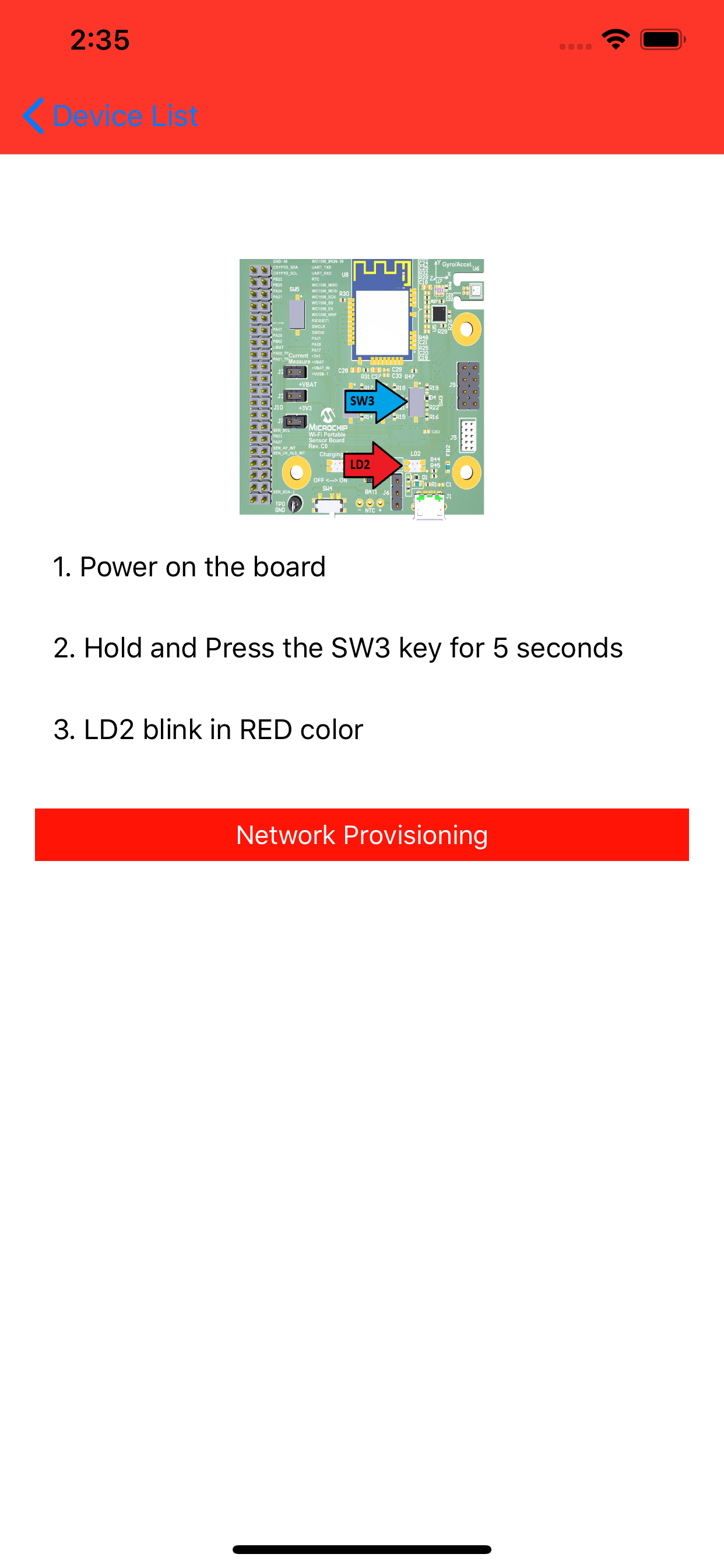 Microchip WiFi Smart Device screenshot 2