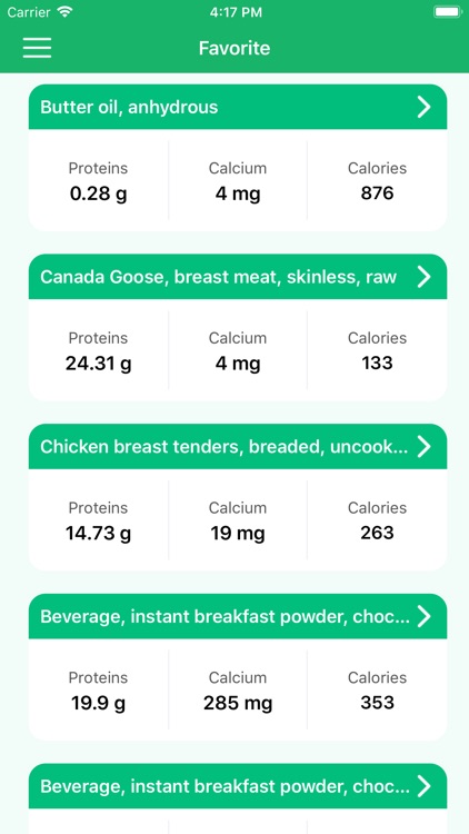 Nutrition Data - Food Calorie screenshot-6
