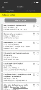 UDEM Eventos screenshot #3 for iPhone