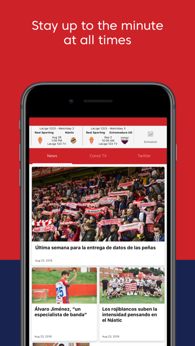 Real Sporting de Gijón App Screenshot