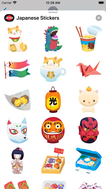 Japanese Stickers Set