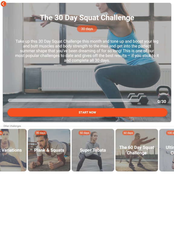 The Squat Challenge iPad screenshot