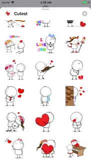 How to cancel & delete cutest love making sticker emo 1