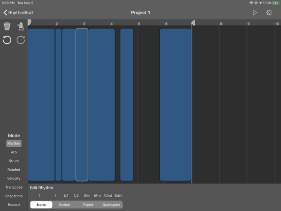 RhythmBud - AUv3 MIDI FX iPad app afbeelding 3