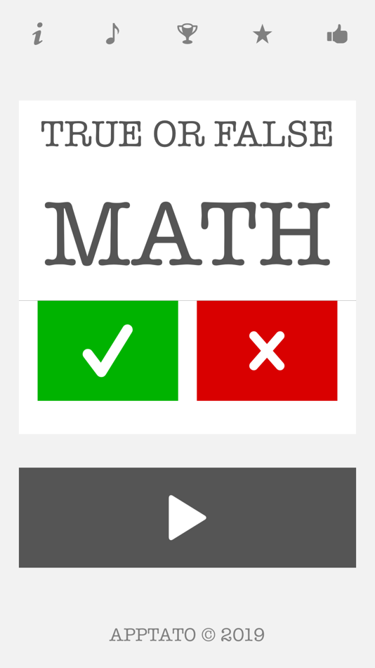 #1. True or False Math (iOS) 由: Peter Li