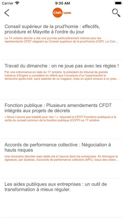 CFDT SAEME screenshot-3