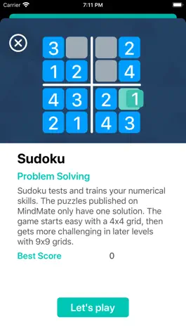 Game screenshot MindMate - For a healthy brain apk