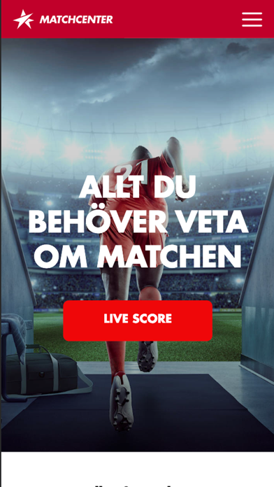 Matchcenter app screenshot
