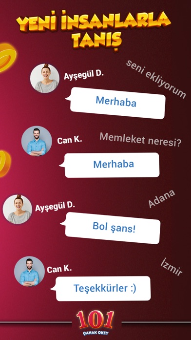 101 Çanak Okey Screenshot