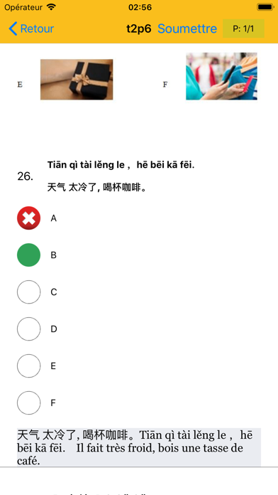 Screenshot #3 pour HSK 1 Practice Tests / Answers