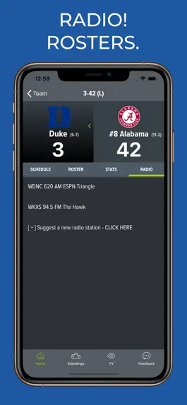 Game screenshot Duke Football Schedule apk