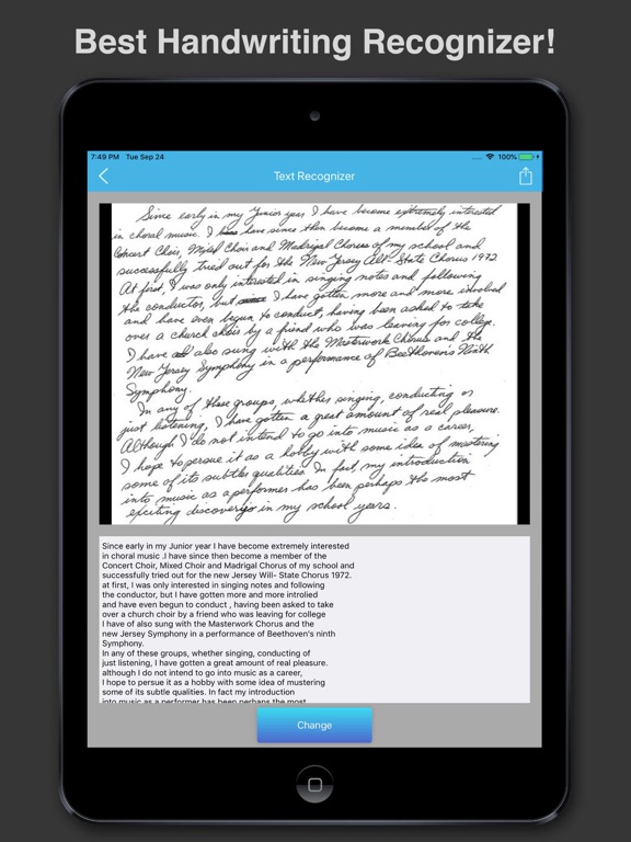 Screenshot #4 pour Handwriting To Text Recognizer