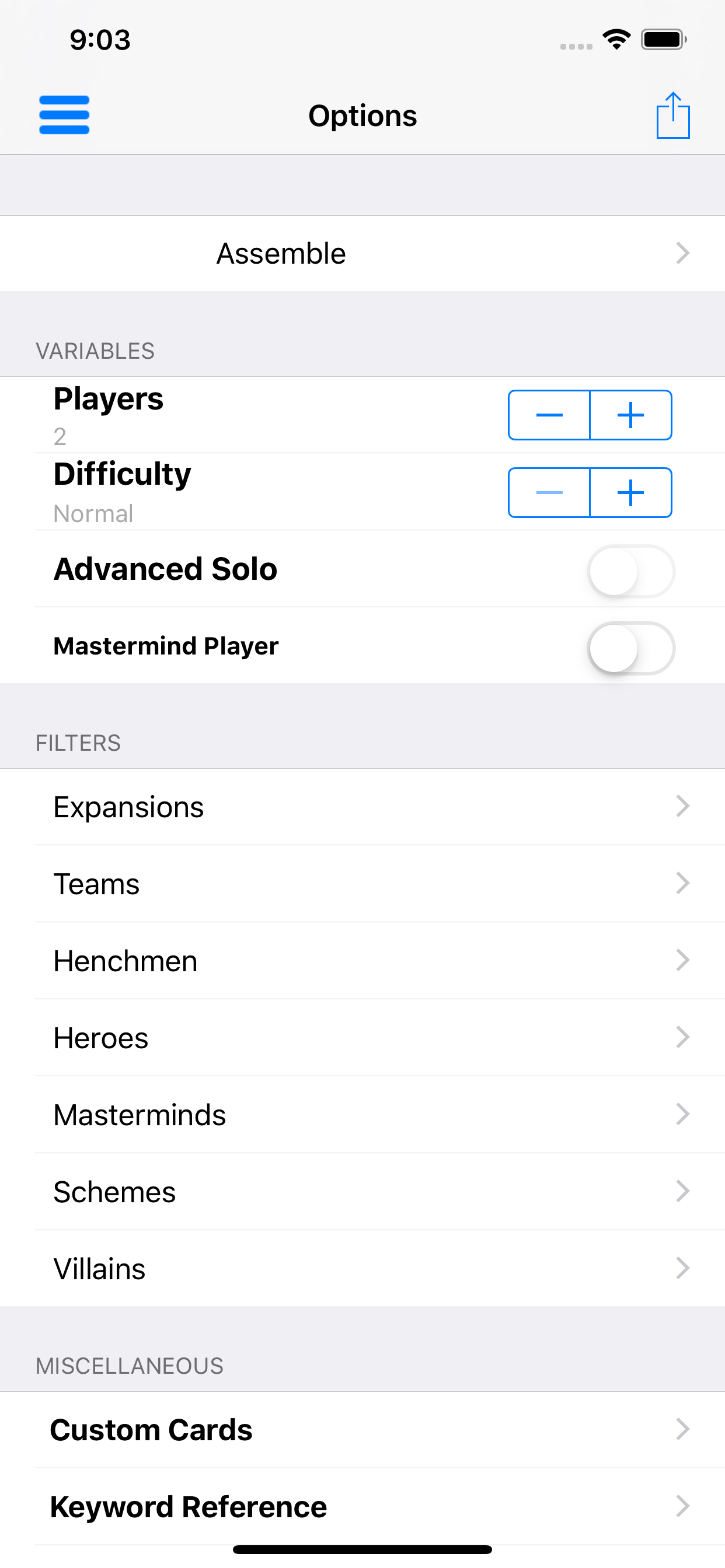 Assemble: Legendary Randomizer