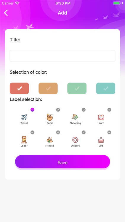 Convenient memo-Instant save