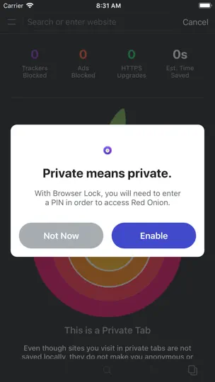 Скриншот Red Onion II: Tor-powered Web на iPhone 6