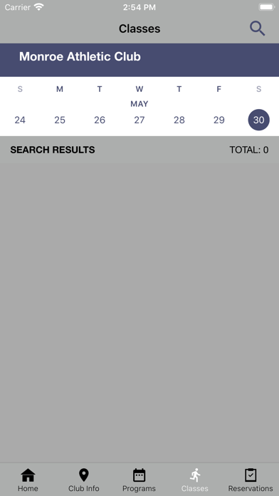 Monroe Athletic Clubs Screenshot