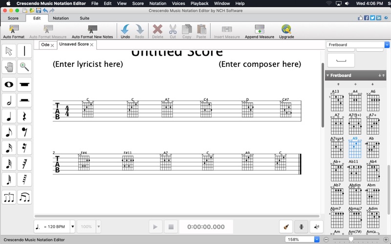 crescendo music notation iphone screenshot 4