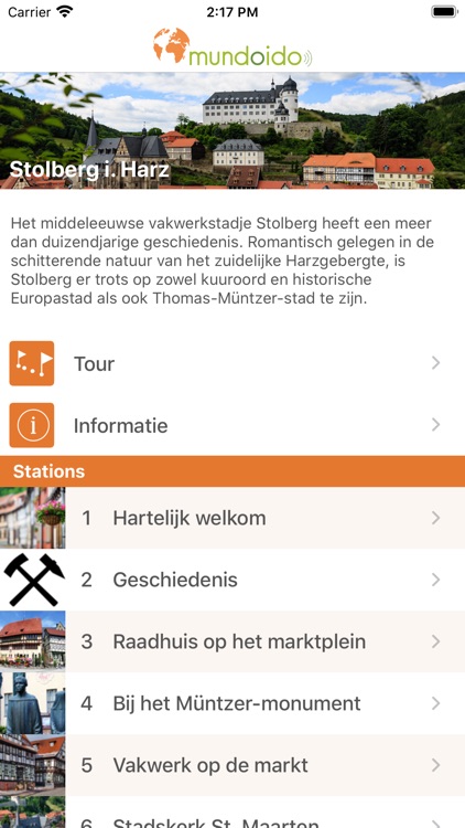 Audioguide Stolberg/Harz - nl