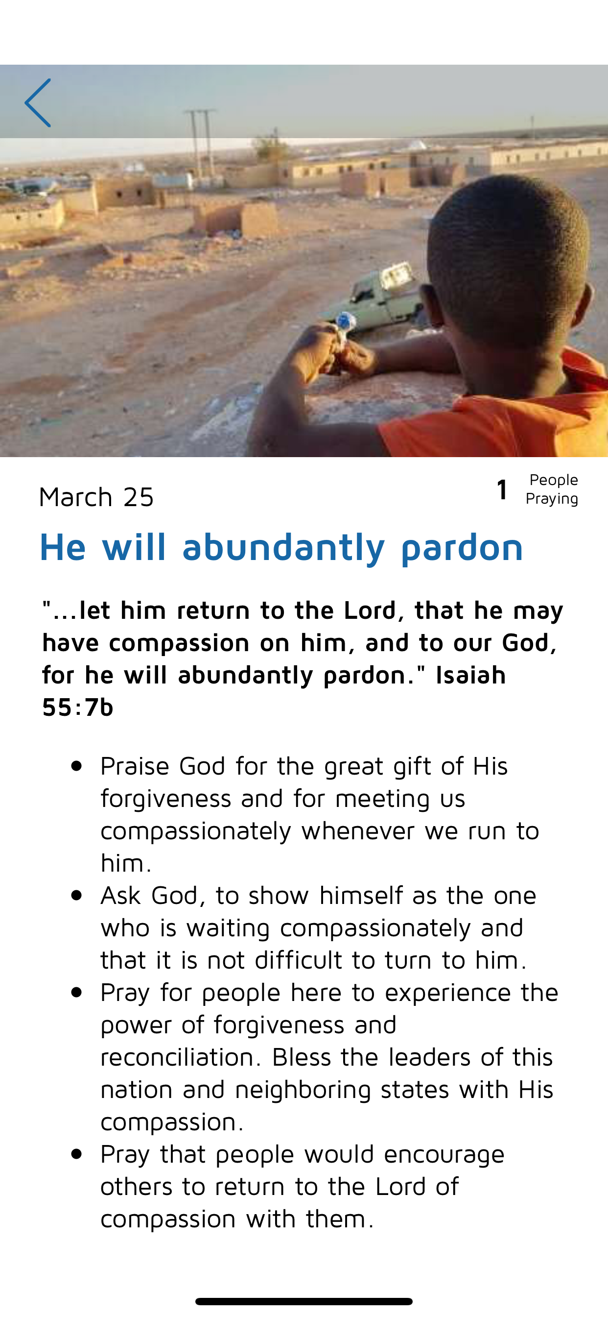 Oasis Prayer App