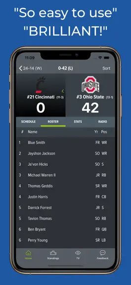 Game screenshot Cincinnati Football Schedules hack