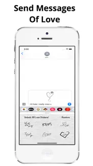love stickers share feelings iphone screenshot 1