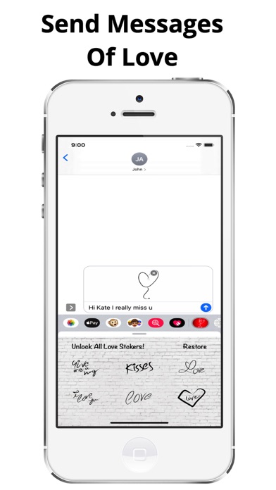 Screenshot #1 pour Love Stickers Share Feelings