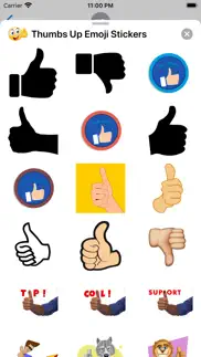 thumbs up emoji stickers iphone screenshot 3