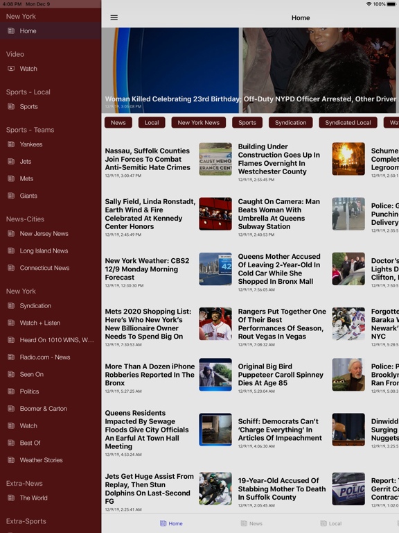 New York Local News & Sports iPad screenshot 4 - News app