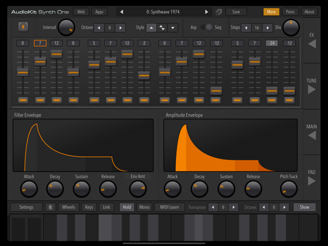 ‎AudioKit Synth One Synthesizer Screenshot