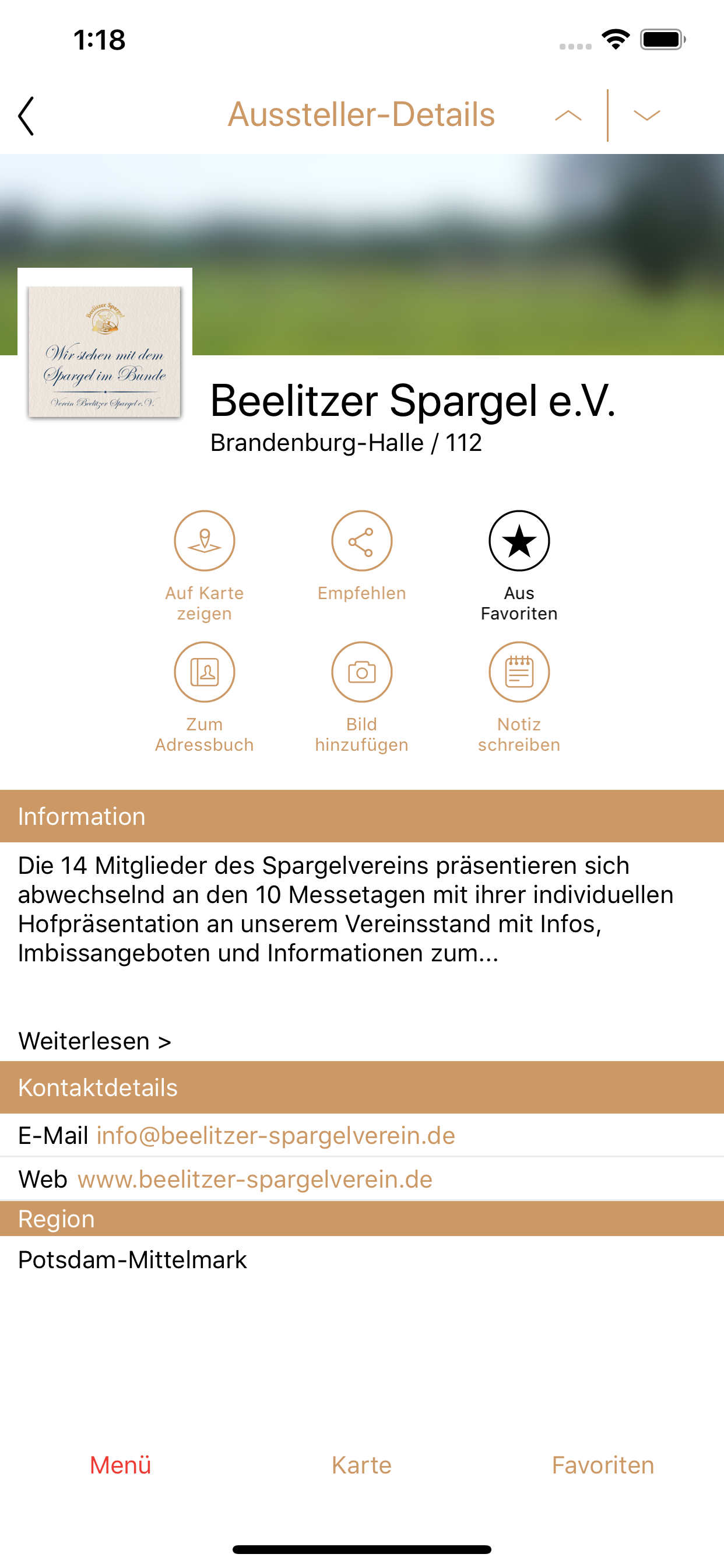 Brandenburg Halle auf der IGW screenshot 4