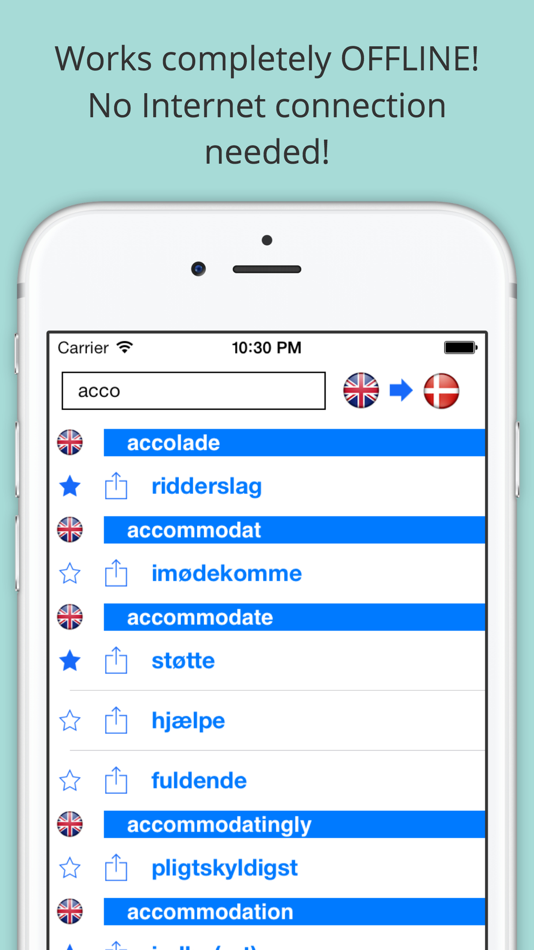 #1. English Danish Dictionary+++ (iOS) 由: Takoomi Ltd