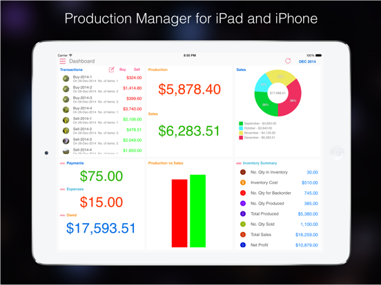 Screenshot #4 pour Production Manager for Factory