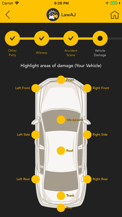 LawAJ Auto Accident Law Help iPhone screenshot