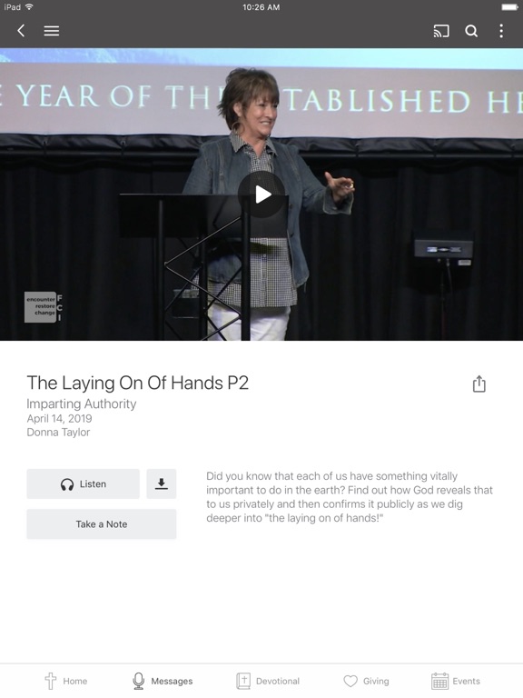Faith Church Int iPad screenshot 3 - Lifestyle app