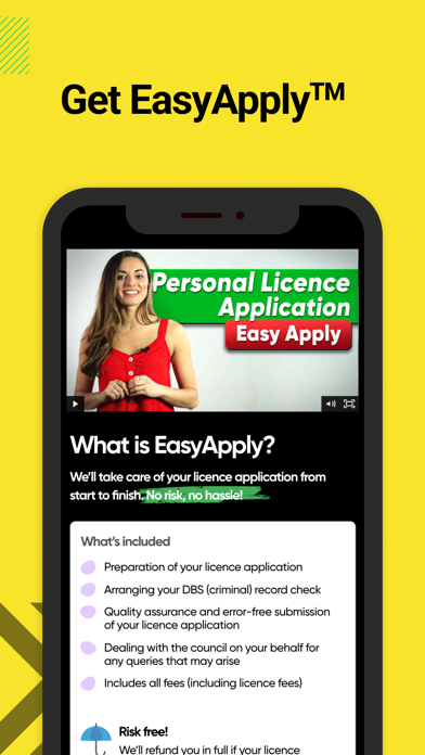 The Personal Licence App Screenshot