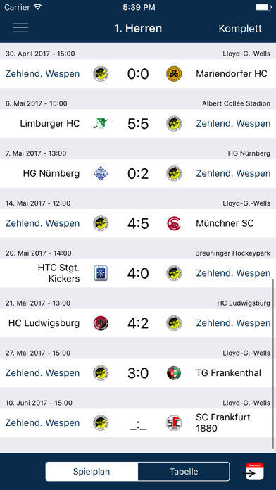 Wespen Hockey Screenshot