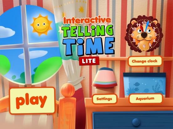 Interactive Telling Time iPad screenshot 1 - Education app