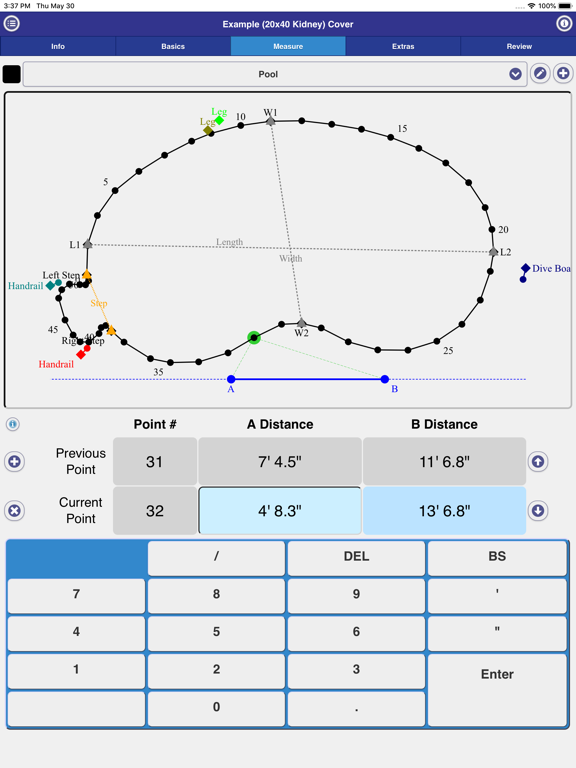Latham EZ Measure iPad screenshot