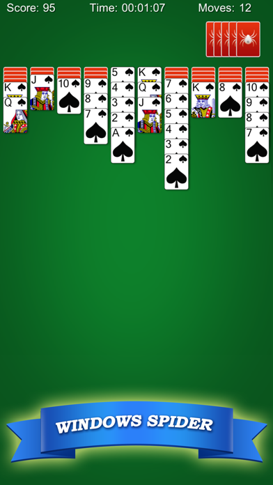 Spider Solitaire Classic!! screenshot 1