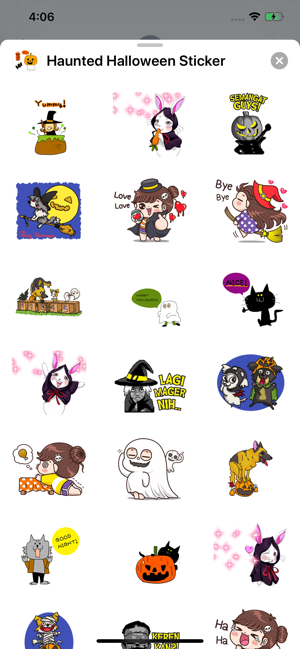 Haunted Halloween Sticker