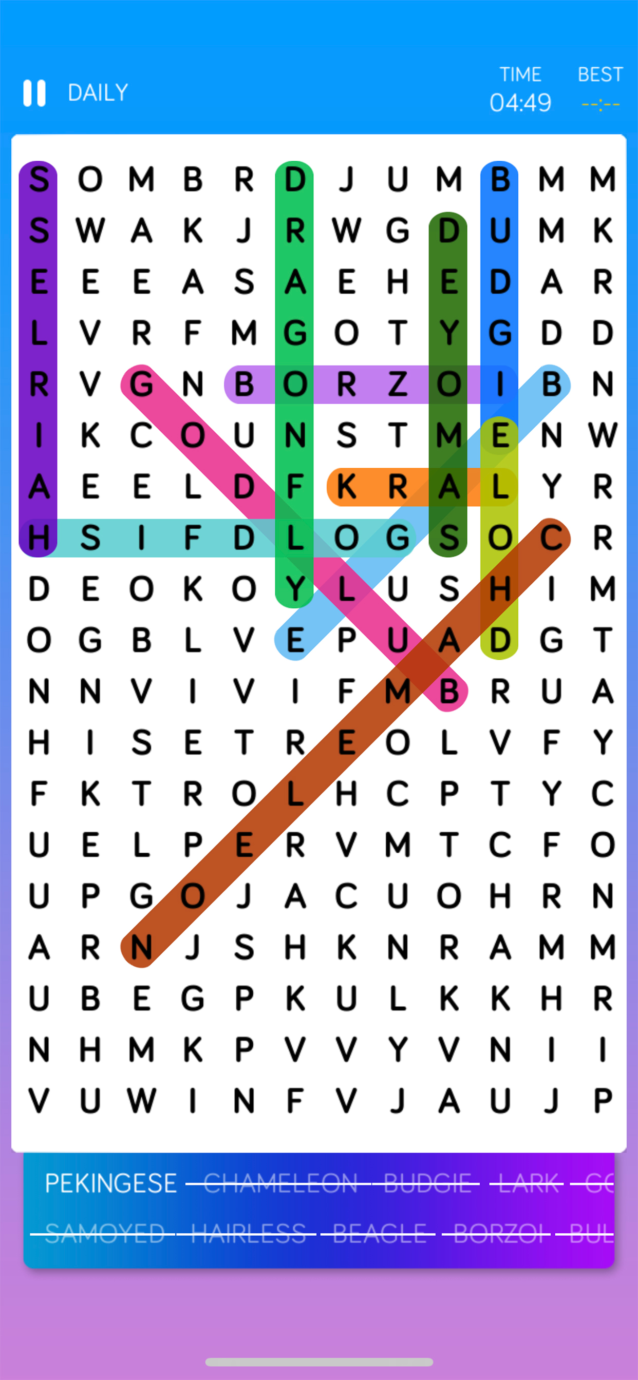 Word Search :Find Hidden Words
