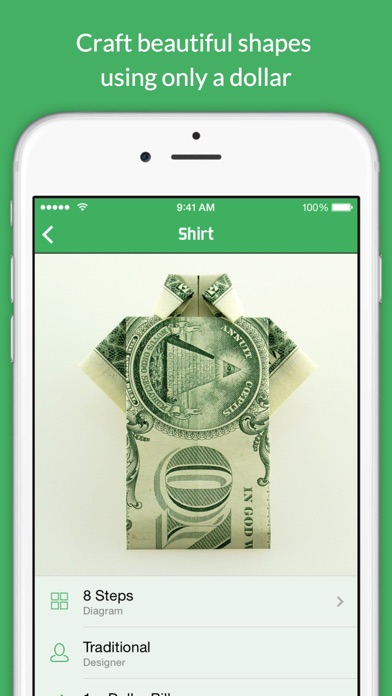 Dollar Bill Origami Screenshot