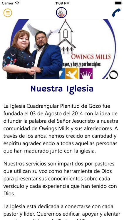 Iglesia Plenitud de Gozo