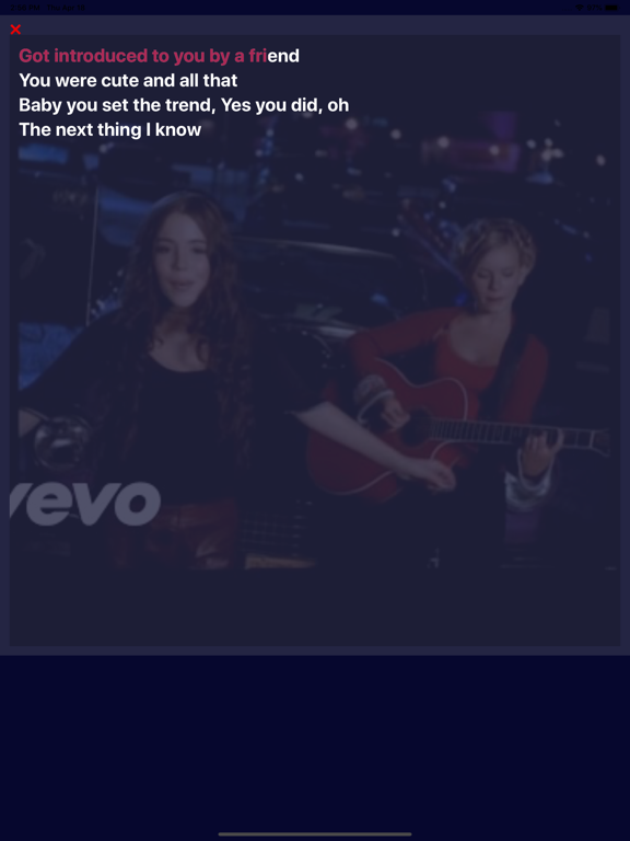 Karaoke Bar iPad screenshot