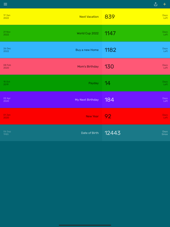 Countdown App - Day Counter