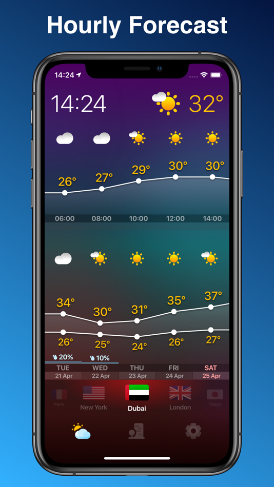 #4. WEATHERCAST 24 local forecast (iOS) 由: Dmitry Alaev