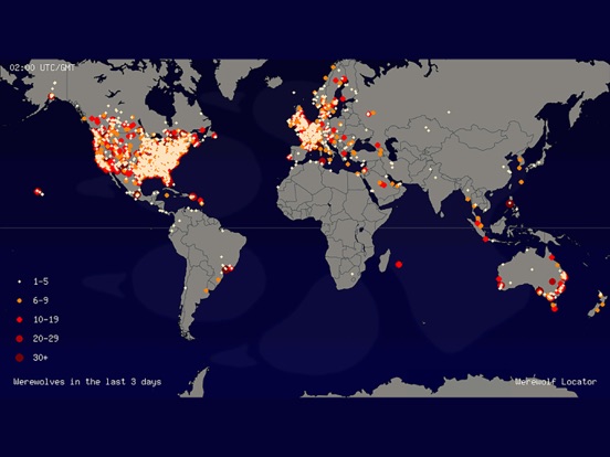 Werewolf Locator iPad screenshot 5 - Entertainment app