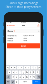 iRecorder Pro Audio Recorder screenshot