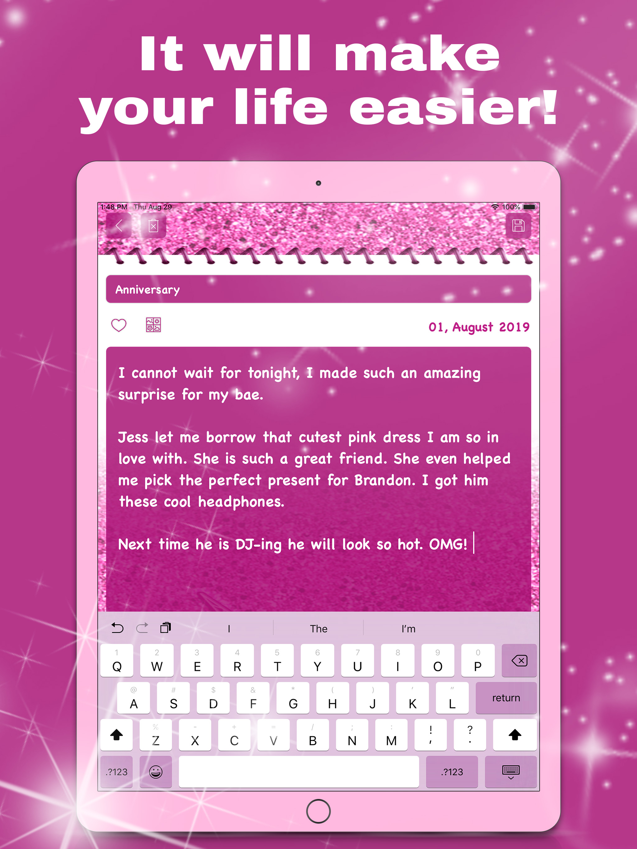 Diamond Glitter Diary